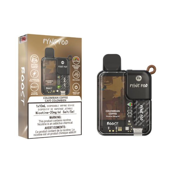 PYNEPOD Boost 7500 Colombian Coffee – Infinite Vapes Canada