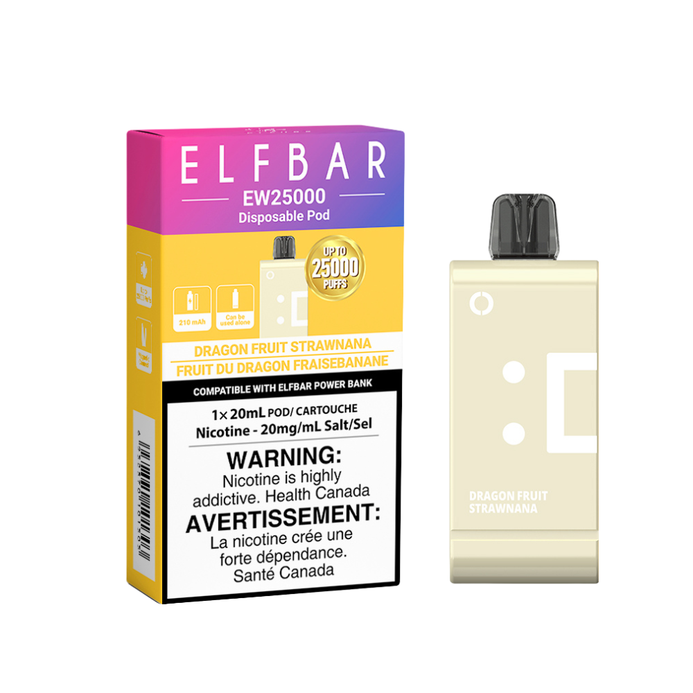 Elf Bar EW25000 Disposable Pods - Dragon Fruit Strawnana Infinite Vapes Canada Elf Bar EW25000 Disposable Pods - Dragon Fruit Strawnana Infinite Vapes Canada
