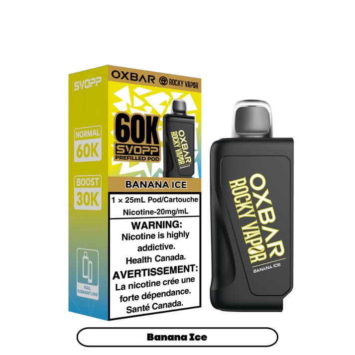 Rocky Vapor Svopp 60K Pro Pods - Banana Ice