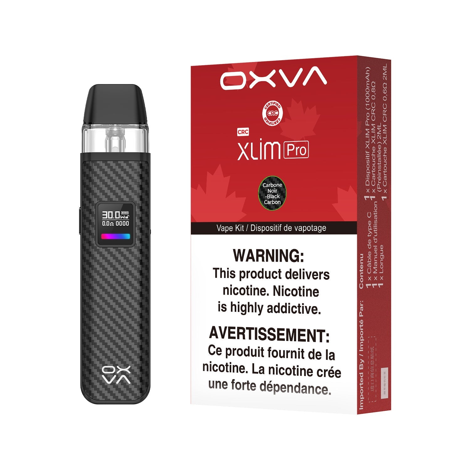 OXVA Xlim Pro Pod Kit Infinite Vapes Canada OXVA Xlim Pro Pod Kit Infinite Vapes Canada