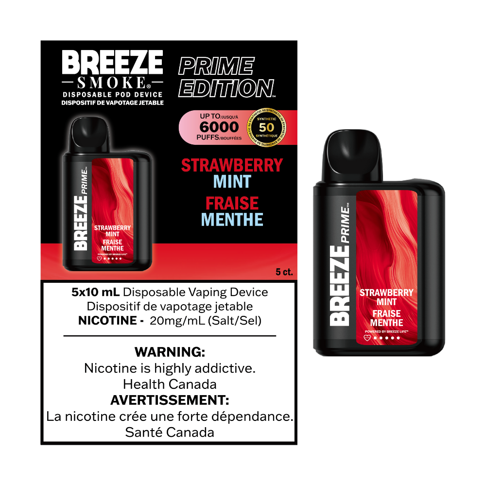 Breeze Prime Strawberry Mint The Best Breeze Prime Flavors For Daily Use 10 Pack Breeze Prime Strawberry Mint The Best Breeze Prime Flavors For Daily Use 10 Pack