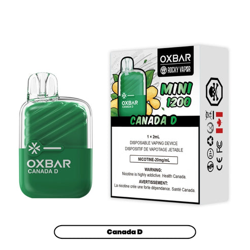 Oxbar Mini 1200 - American Tobacco Infinite Vapes Canada Oxbar Mini 1200 - American Tobacco Infinite Vapes Canada