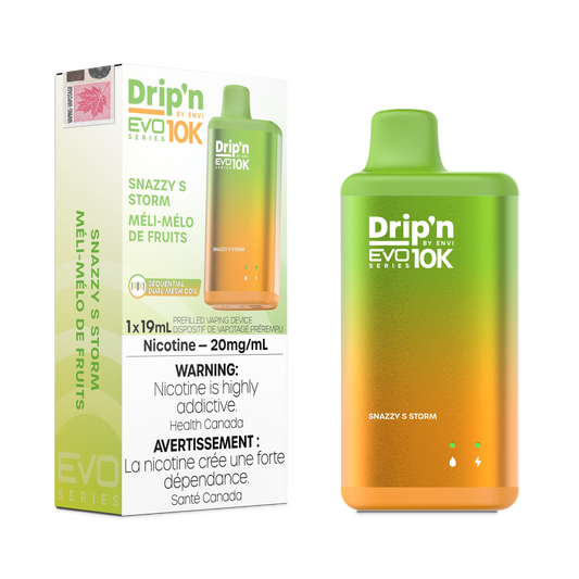 Envi Drip'n EVO 10K Snazzy S Storm Disposable Vape - Online Vape Shop Canada - Quebec and BC Shipping Available
