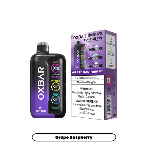 Rocky Vapor Oxbar Tri Fusion 42K - Grape Raspberry