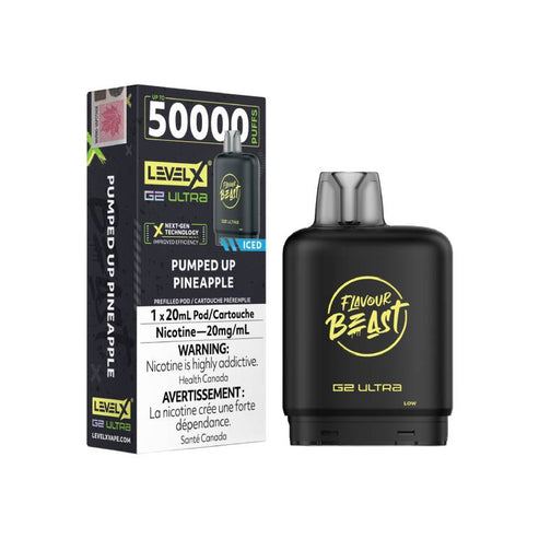 Level X Flavour Beast G2 Ultra Pod 50K - Pumped Up Pineapple Infinite Vapes Canada Level X Flavour Beast G2 Ultra Pod 50K - Pumped Up Pineapple Infinite Vapes Canada
