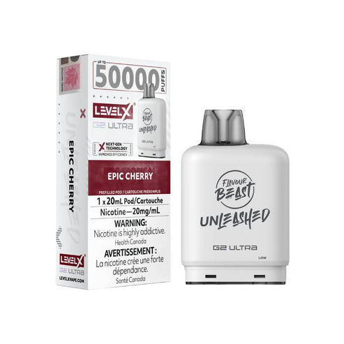 Level X Flavour Beast G2 Unleashed Ultra Pod 50K - Epic Cherry