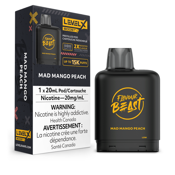 Level X Boost 25K Pods - Mad Mango Peach