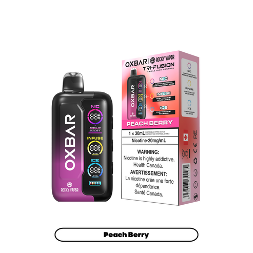Rocky Vapor Oxbar Tri Fusion 42K - Peach Berry