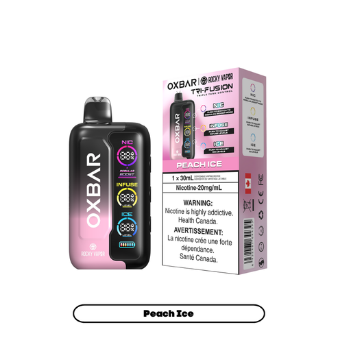 Rocky Vapor Oxbar Tri Fusion 42K - Peach Ice