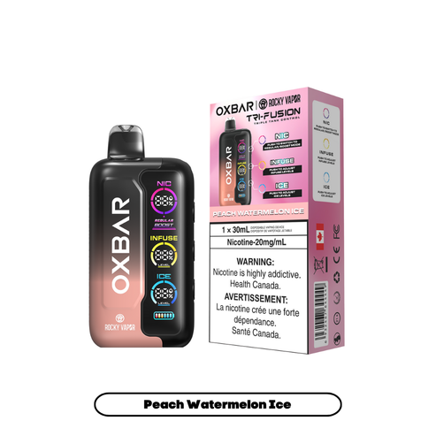 Rocky Vapor Oxbar Tri Fusion 42K - Peach Watermelon Ice