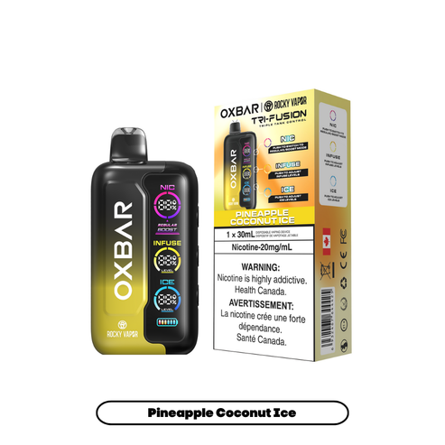 Rocky Vapor Oxbar Tri Fusion 42K - Pineapple Coconut Ice