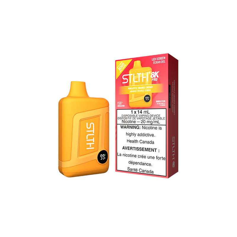 STLTH 8K Pro Pineapple Orange Cherry Disposable Vape
