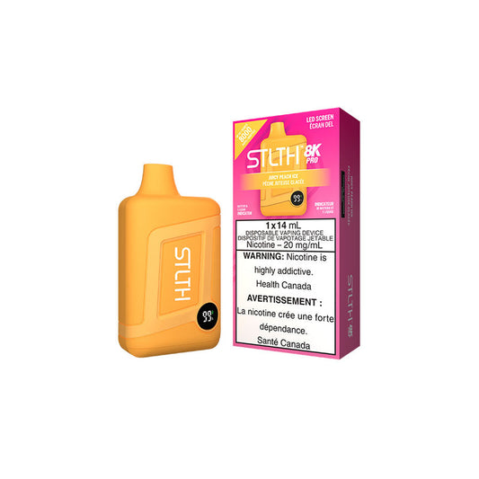 STLTH 8K Pro Juicy Peach Ice Disposable Vape