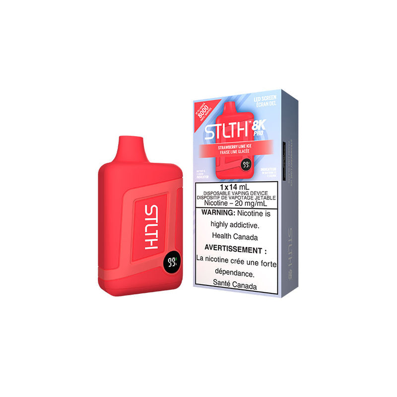 STLTH 8K Pro Strawberry Lime Ice Disposable Vape