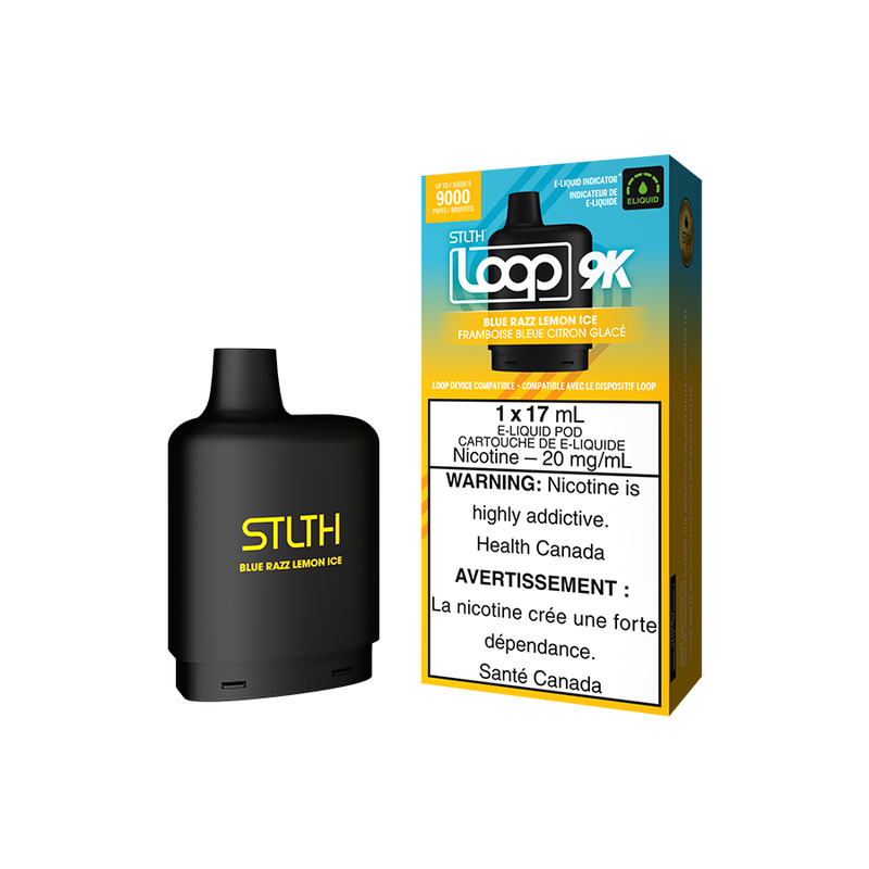 STLTH Loop 9K Pods - Blue Razz Lemon Ice