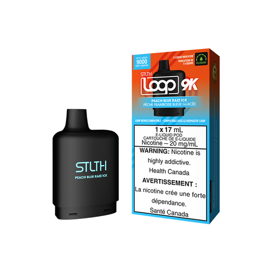 STLTH Loop 9K Pods - Peach Blue Razz Ice