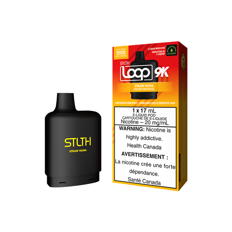 STLTH Loop 9K Pods - Straw Nana