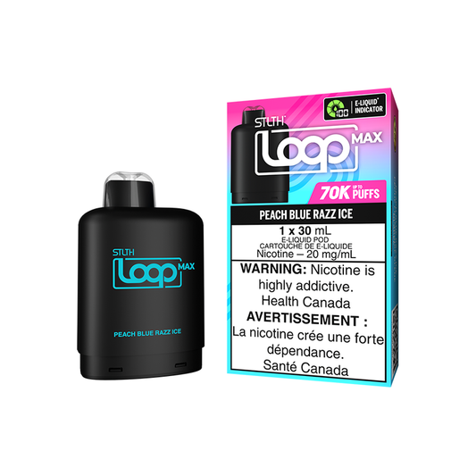 STLTH Loop Max 70K Pods - Peach Blue Razz Ice