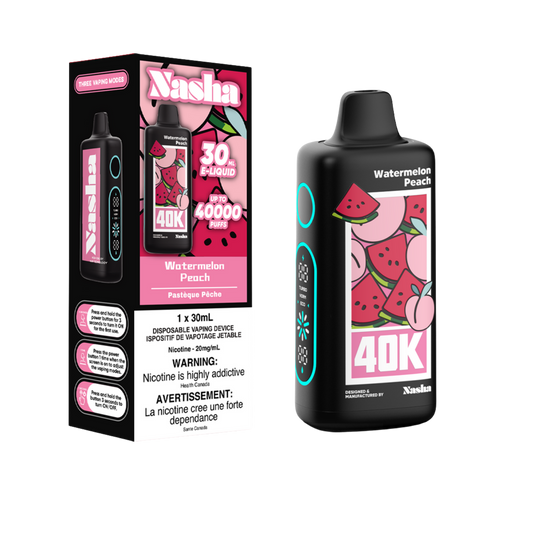 Nasha 40K Disposable Vape - Watermelon Peach