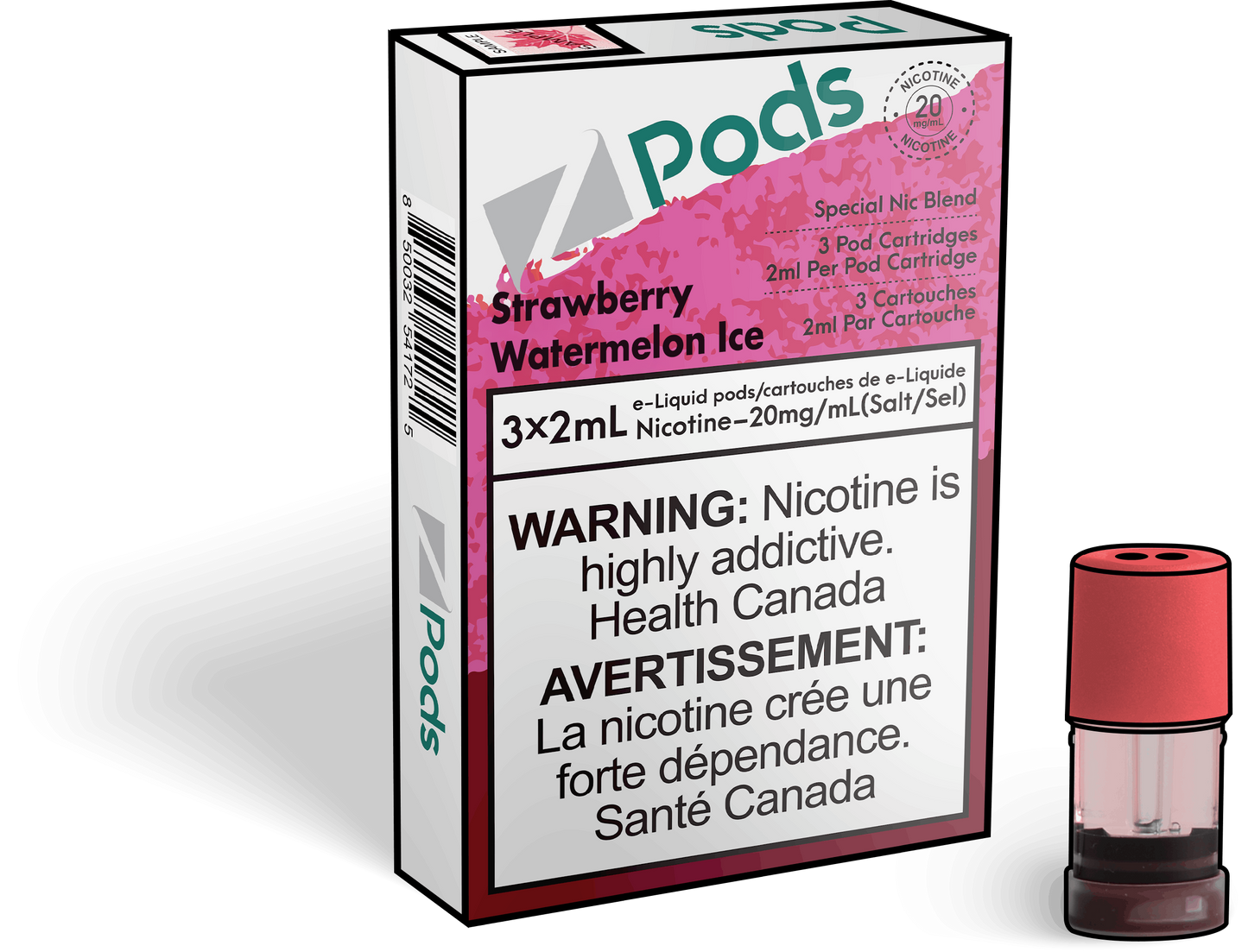 Z Pods Supreme Nic Strawberry Watermelon Ice