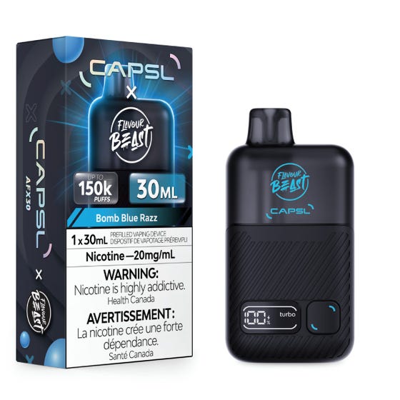 CAPSL x Flavour Beast AFX30 - Bomb Blue Razz