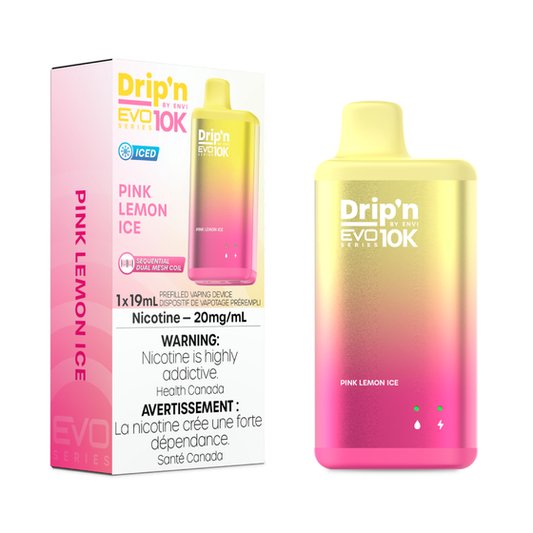 Envi Drip'n EVO 10K Pink Lemon Ice Disposable Vape