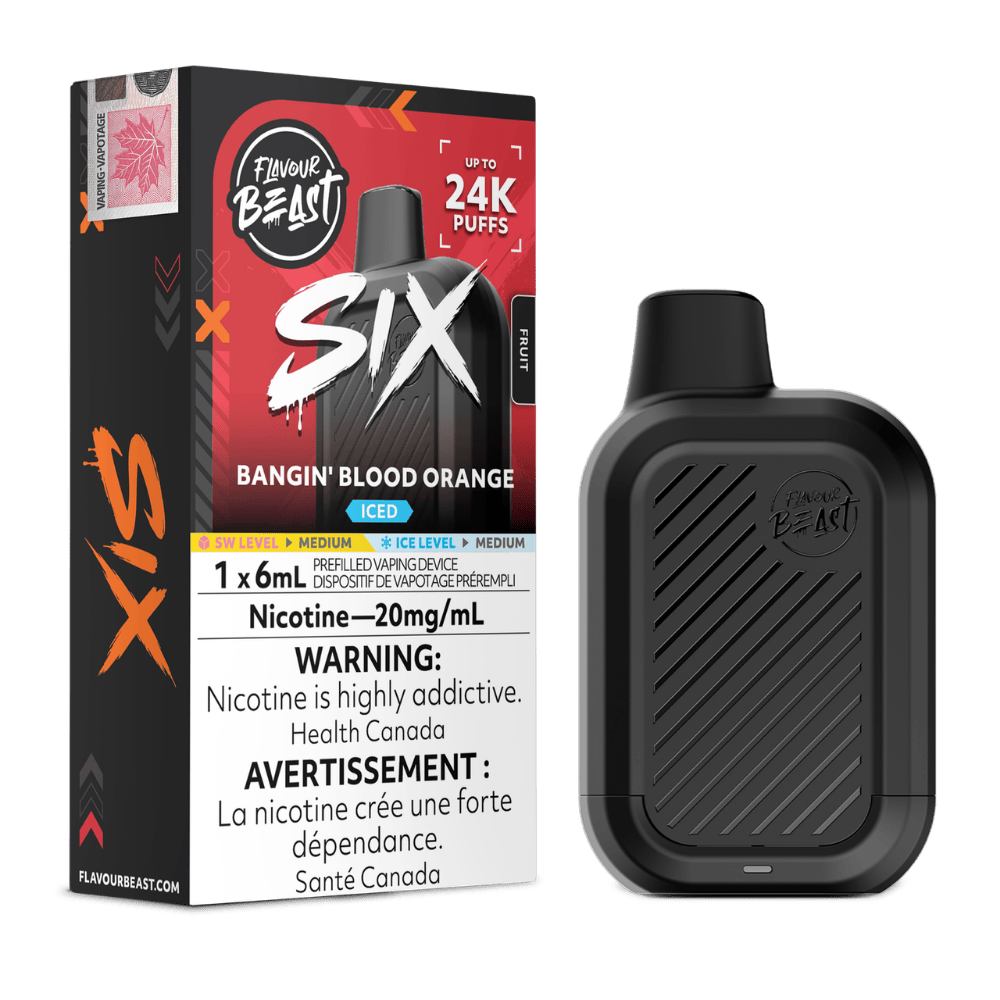Flavour Beast Six 6ML - Bangin Blood Orange Iced