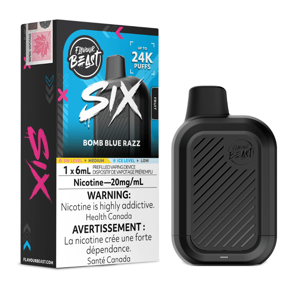 Flavour Beast Six 6ML - Bomb Blue Razz