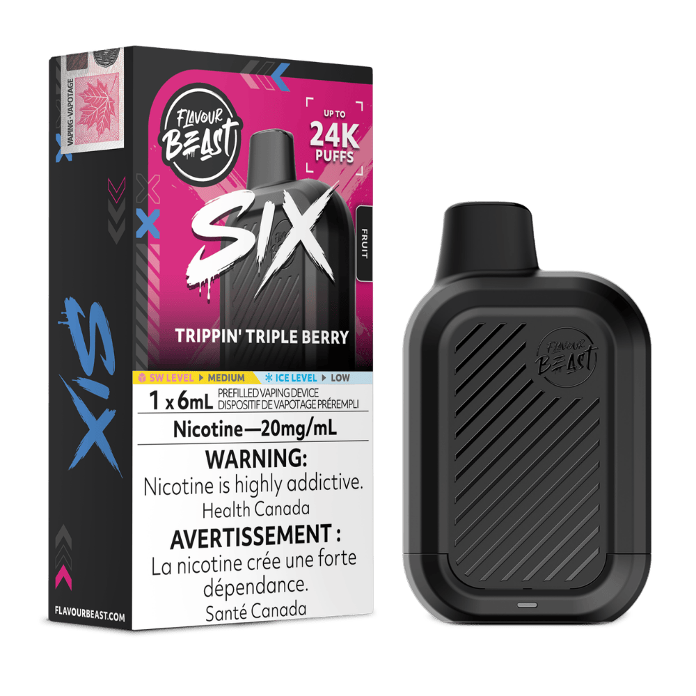 Flavour Beast Six 6ML - Trippin Triple Berry