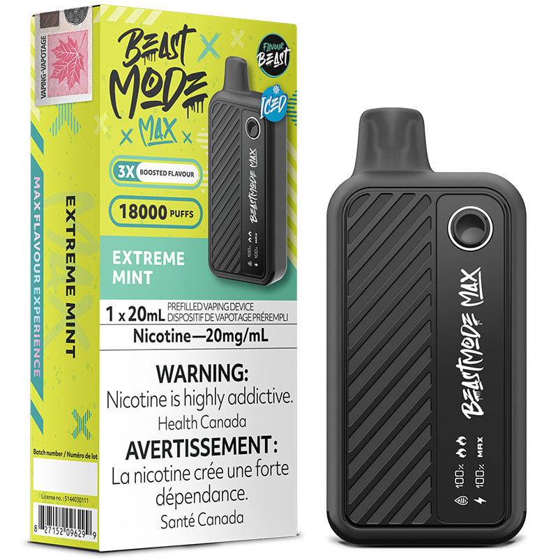 Flavour Beast Beast Mode Max 18K - Extreme Mint Iced - Online Vape Shop Canada - Quebec and BC Shipping Available