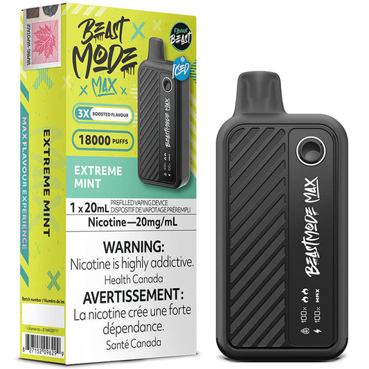 Flavour Beast Beast Mode Max 18K - Extreme Mint Iced - Online Vape Shop Canada - Quebec and BC Shipping Available