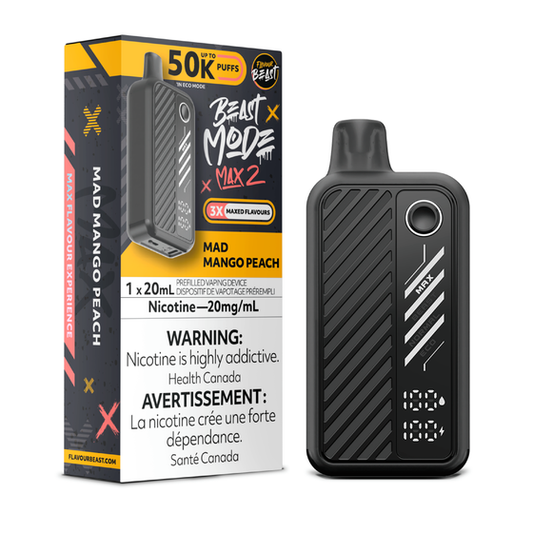 Flavour Beast Beast Mode Max 2 50K - Mad Mango Peach