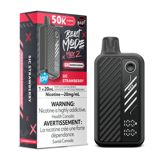 Flavour Beast Beast Mode Max 2 50K - Sic Strawberry