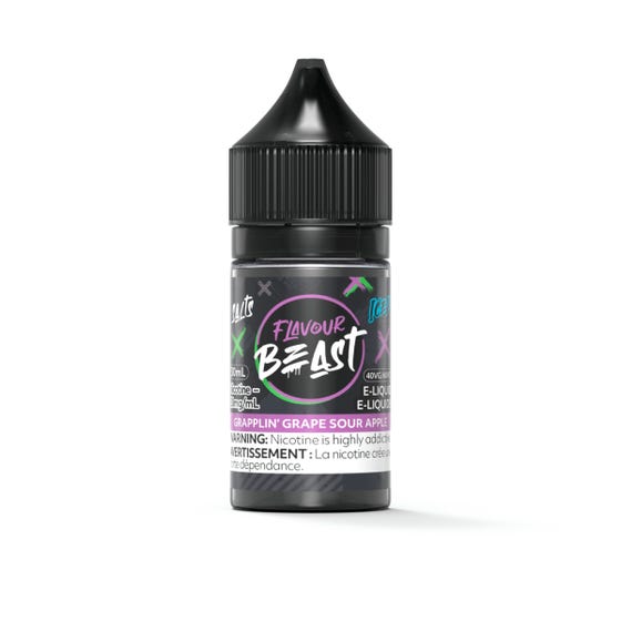 Flavour Beast Grapplin' Grape Sour Apple Iced Salt