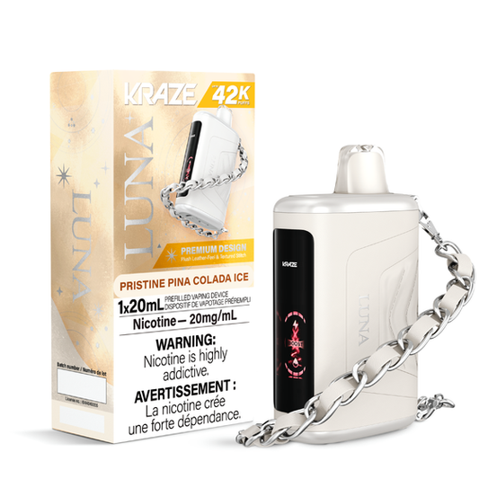 Kraze Luna 42K Disposable Vape - Pristine Pina Colada Ice
