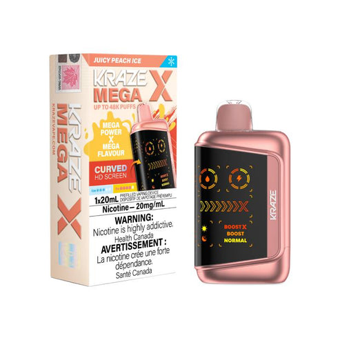 Kraze Mega X 48K - Juicy Peach Ice