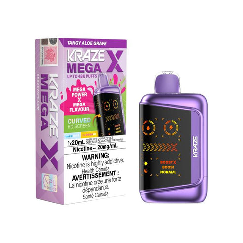 Kraze Mega X 48K - Tangy Aloe Grape