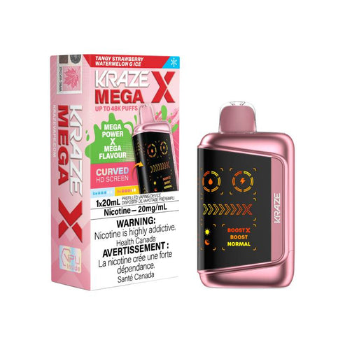 Kraze Mega X 48K - Tangy Strawberry Watermelon G Ice