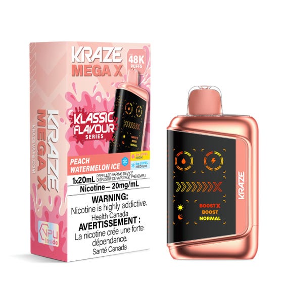 Kraze Mega X 48K - Peach Watermelon Ice
