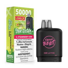 Level X Flavour Beast G2 Ultra Pod 50K - Sour Gushin S. Strawberry Kiwi