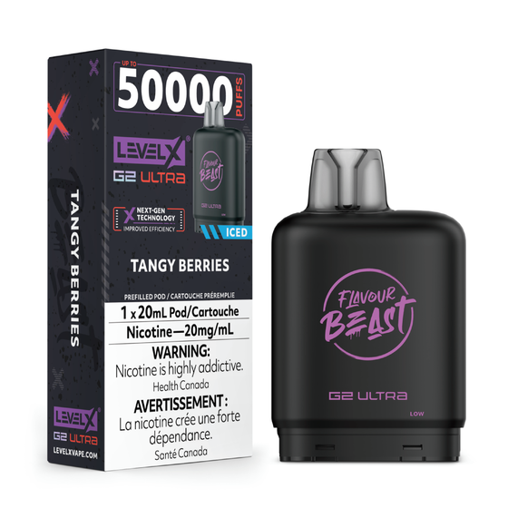 Level X Flavour Beast G2 Ultra Pod 50K - Tangy Berries Iced