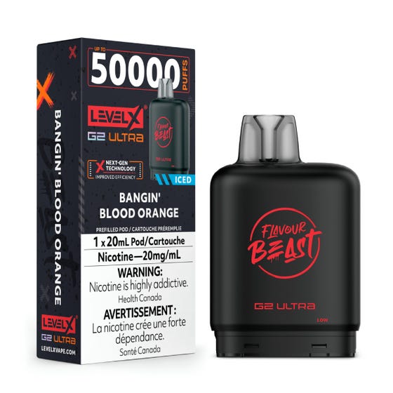 Level X Flavour Beast G2 Ultra Pod 50K - Bangin' Blood Orange Iced