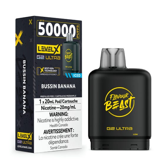 Level X Flavour Beast G2 Ultra Pod 50K - Bussin Banana