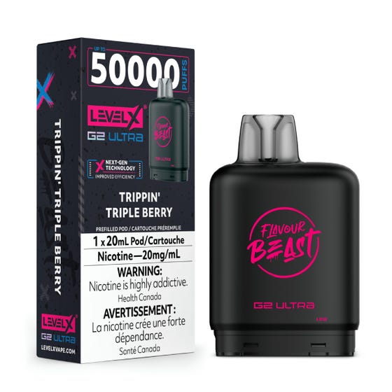 Level X Flavour Beast G2 Ultra Pod 50K - Trippin' Triple Berry