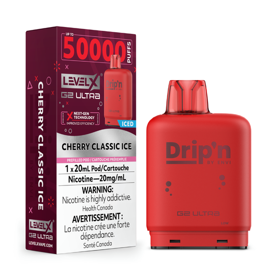 Level X Drip'n G2 Ultra Pod 50K - Cherry Classic Ice