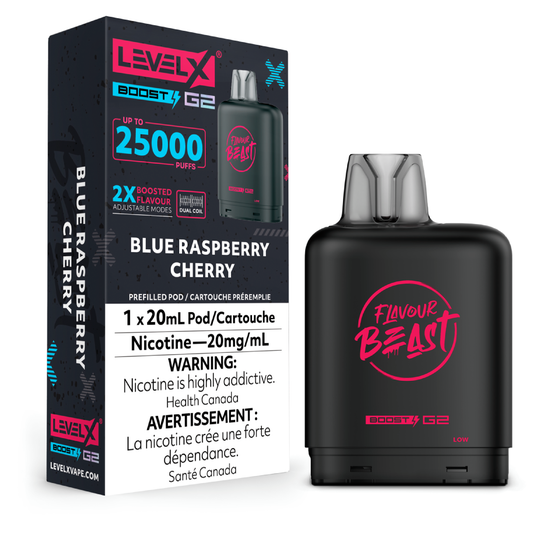 Level X Boost 25K Pods - Blue Raspberry Cherry