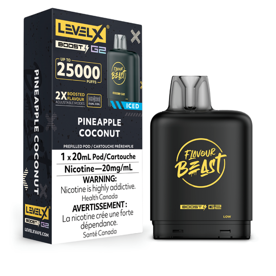 Level X Boost 25K Pods - Pineapple Coconut