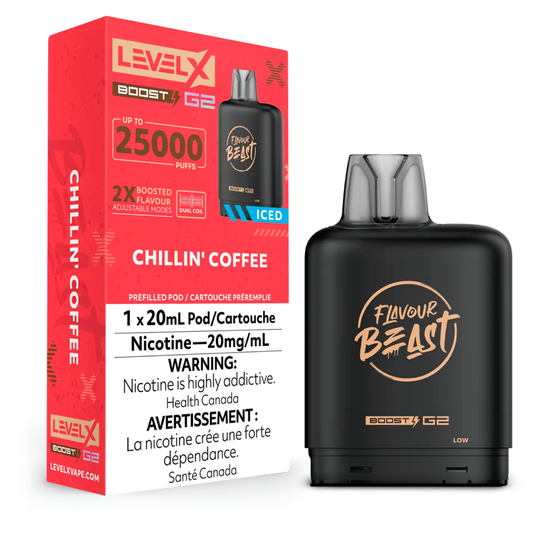 Level X Boost 25K Pods - Chillin' Coffee Iced