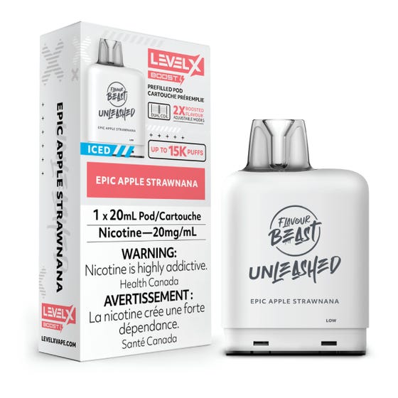 Level X Unleashed Boost 25K Pods - Epic Apple Strawnana
