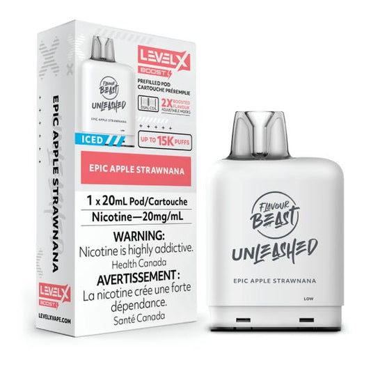 Level X Unleashed Boost 25K Pods - Epic Apple Strawnana